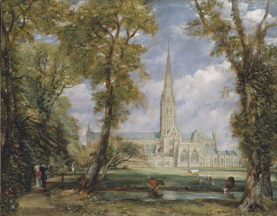 ₴ Картина пейзаж відомого художника від 247 грн.: Собор Солсбері з саду єпископа