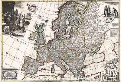 ₴ Древние карты высокого разрешения от 328 грн.: Европа