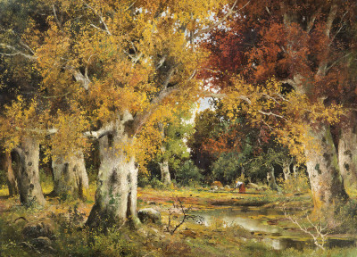 ₴ Картина пейзаж пейзаж известного художника от 173 грн: Осень в лесу