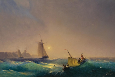 ₴ Купити картину море відомого художника від 170 грн.: Судноплавство у голландського берега