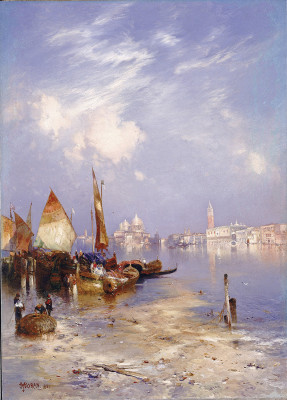 ₴ Картина морской пейзаж известного художника от 160 грн.: Вид на Венецию