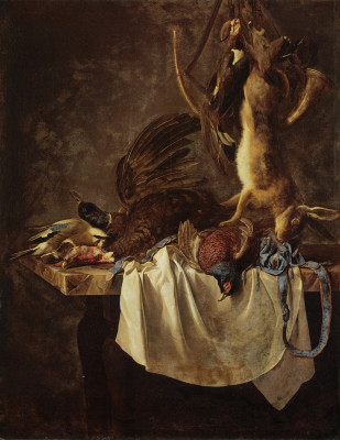 ₴ Картина натюрморт відомого художника від 194 грн.: Натюрморт з фазаном, куріпкою і кроликом