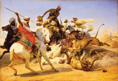 ₴ Картина бытового жанра художника от 189 грн.: Полювання на левів