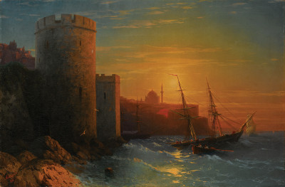 ₴ Купить картину море известного художника от 179 грн.: Закат над Константинополем