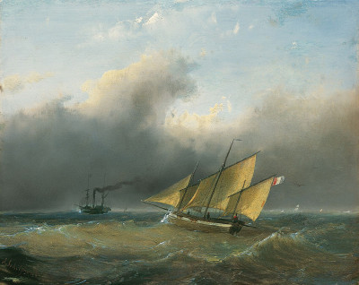 ₴ Купить картину море известного художника от 214 грн.: Судоходство в неспокойных водах