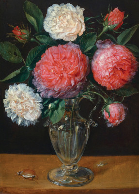 ₴ Картина натюрморт художника від 205 грн.: Букет троянд у вазі