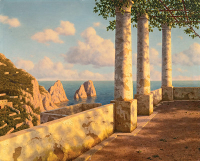 ₴ Картина пейзаж известного художника от 214 грн.: Вечер на Капри