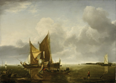 ⚓ Картина морський пейзаж художника від 194, грн.: Кораблі при штилі