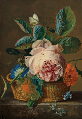 ₴ Картина натюрморт відомого художника від 177 грн.: Кошик квітів