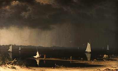 ₴ Картина пейзаж известного художника от 169 грн: Гроза в заливе Наррагансетт