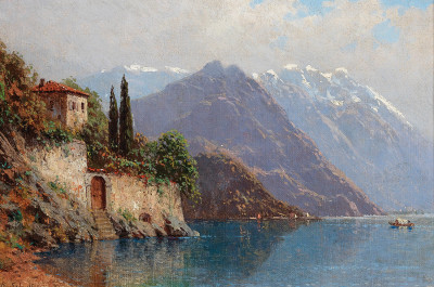 ₴ Картина пейзаж художника від 184 грн.: Озеро Комо