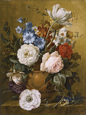 ₴ Картина натюрморт відомого художника від 172 грн.: Два натюрморта з літніми квітами