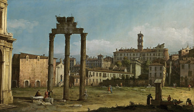 ₴ Картина міський пейзаж художника від 194 грн.: Рим, руїни Форуму