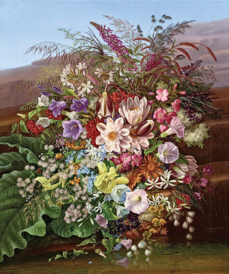 ₴ Репродукція натюрморт від 240 грн.: Натюрморт з квітами