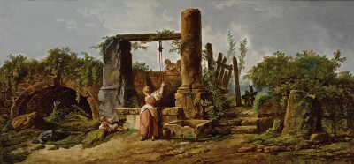 ₴ Купить картину пейзаж известного художника от 168 грн: Крестьянка у колодца