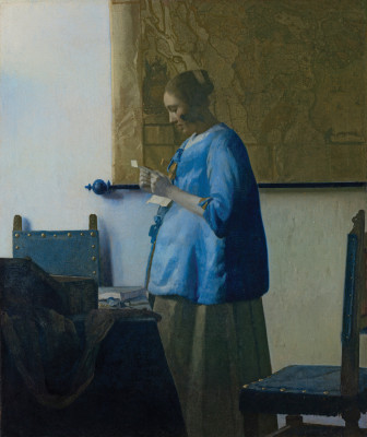 ₴ Картина бытового жанра известного художника от 240 грн.: Женщина читающая письмо