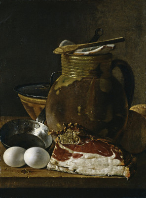 ₴ Картина натюрморт відомого художника від 206 грн.: Шинка та яйця