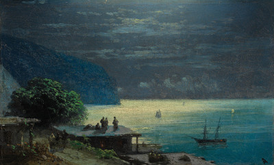 ⚓Картина морской пейзаж известного художника от 211 грн.: Крымское побережье при лунном свете