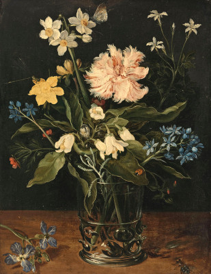 ₴ Картина натюрморт відомого художника від 255 грн.: Квіти у склянці