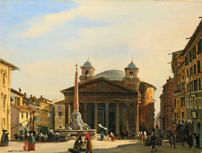 ₴ Картина міського пейзажу художника від 233 грн.: Пантеон, Рим