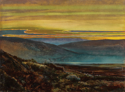 ₴ Купить картину пейзаж художника от 235 грн: Закат над озером