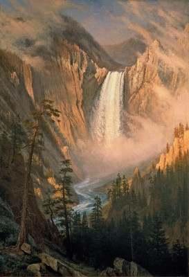 ₴ Картина краєвид відомого художника від 213 грн.: Єллоустонський водоспад