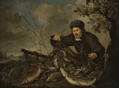 ₴ Репродукція натюрморт від 235 грн.: Рибалка зі своїм уловом
