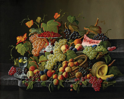 ₴ Репродукція натюрморт від 253 грн.: Рясні фрукти