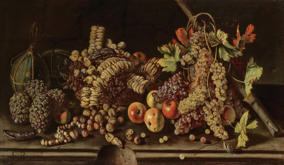 ₴ Репродукция натюрморт от 193 грн.: Натюрморт з фруктами та горіхами