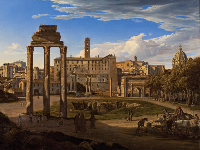 ₴ Репродукція краєвид від 241 грн.: Вид на Римський форум у бік Капітолію
