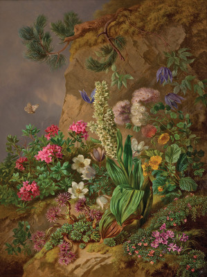 ₴ Репродукция натюрморт от 196 грн.: Альпийские цветы
