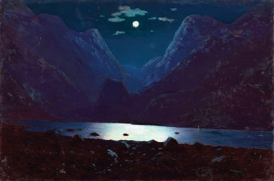 ₴ Репродукция пейзаж от 217 грн: Дарьял, лунная ночь