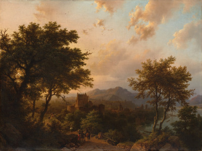 ₴ Репродукция пейзаж от 241 грн.: Закат на Рейне