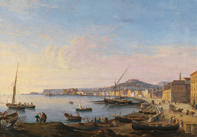 ⚓Репродукція морський краєвид від 328 грн.: Неаполь, вид на Марінеллу