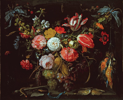 ₴ Репродукція натюрморт від 415 грн.: Гірлянда з квітами