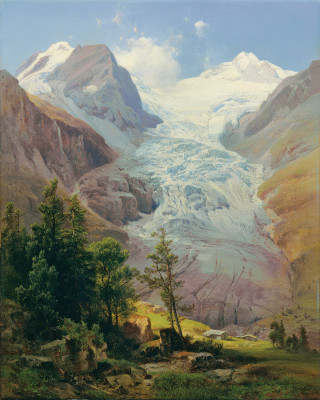 ₴ Репродукция пейзаж от 388 грн.: Ледник Палю