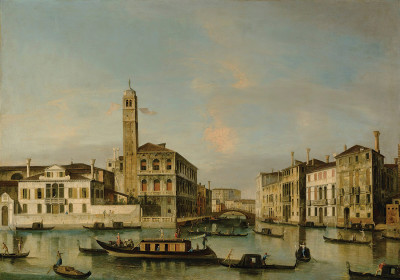 ₴ Репродукция городской пейзаж от 265 грн.: Венеция, вид на Сан-Джеремия и въезд в Каннареджо
