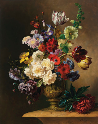 ₴ Репродукція натюрморт від 293 грн.: Натюрморт із літніми квітами
