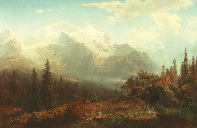 ₴ Репродукция пейзаж от 223 грн.: Бернские Альпы