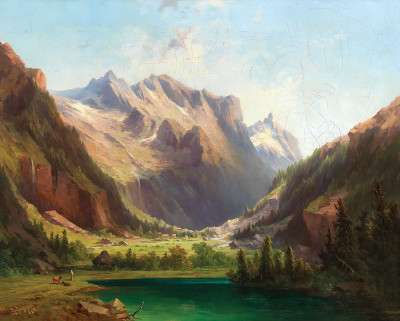 ₴ Репродукция пейзажа "Озеро Штаппитцерзее недалеко от Мальница"