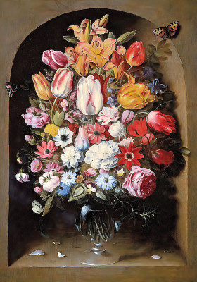 ₴ Репродукция цветочный натюрморт известного художника "Букет цветов"