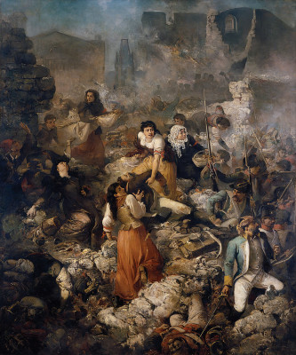 ₴ Репродукция бытовой жанр "Компания Святой Варвары"