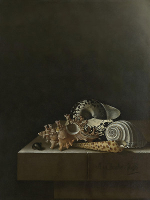 ₴ Репродукция натюрморт известного художника "Натюрморт с ракушками"