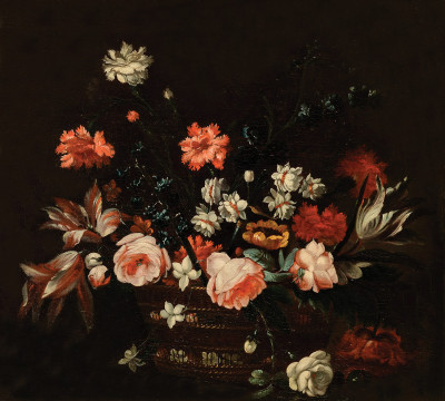 ₴ Репродукция цветочный натюрморт известного художника "Натюрморт с цветами"