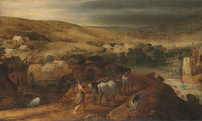 ₴ Репродукция бытовой жанр "Геракл крадет быков Гериона"