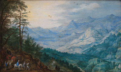 ₴ Репродукция пейзаж "Скалистый пейзаж"