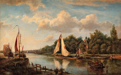 ₴ Репродукция пейзажа "Дельта реки"