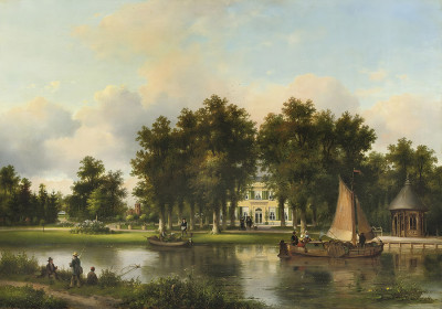 ₴ Репродукция пейзаж "Дом Эмвейк в Ворбурге летним днем"