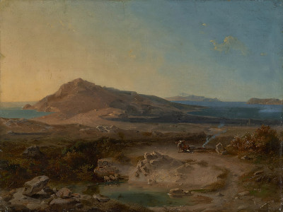 ₴ Репродукция пейзаж известного художника "Остров Делос на рассвете"