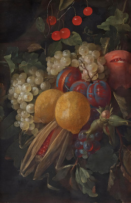 ₴ Репродукция натюрморт "Натюрморт с фруктами"
